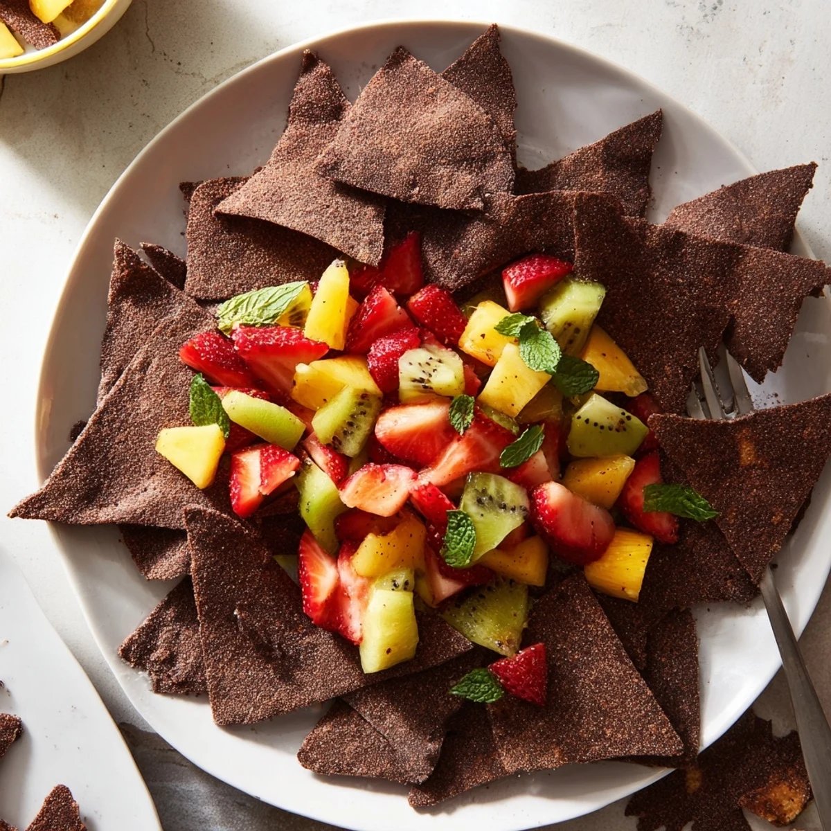 Indulge in Dessert Chips & Salsa, a sweet treat perfect for festive gatherings.