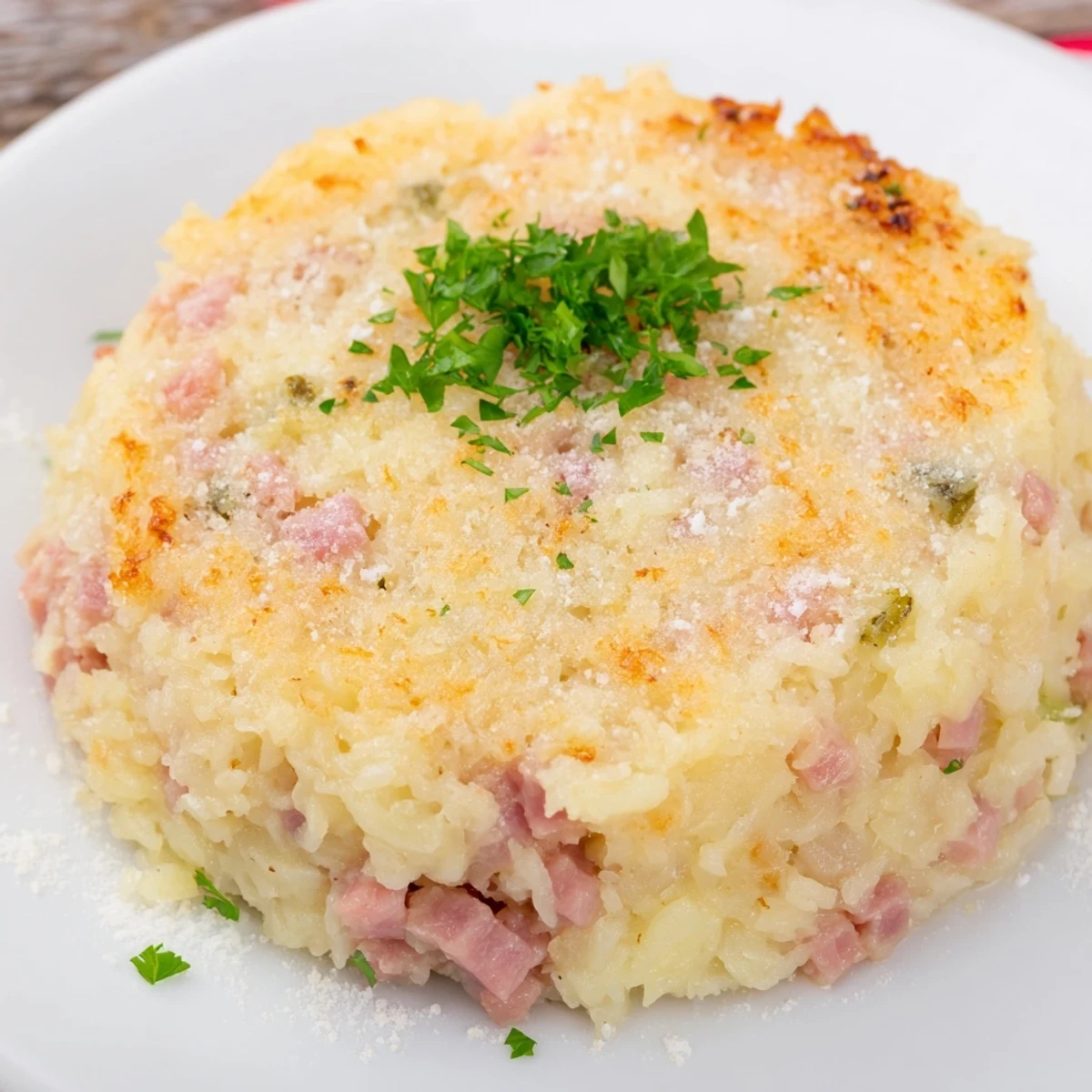 Imagine the aroma: Warm Ham & Potato Patties, fried until golden, ideal for a satisfying breakfast or dinner.