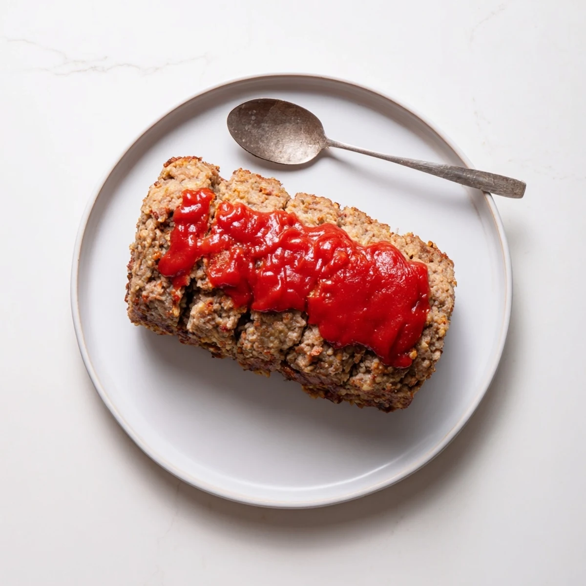 Hearty and golden brown Effortless Stove Top Stuffing Meatloaf, ready to serve after baking.