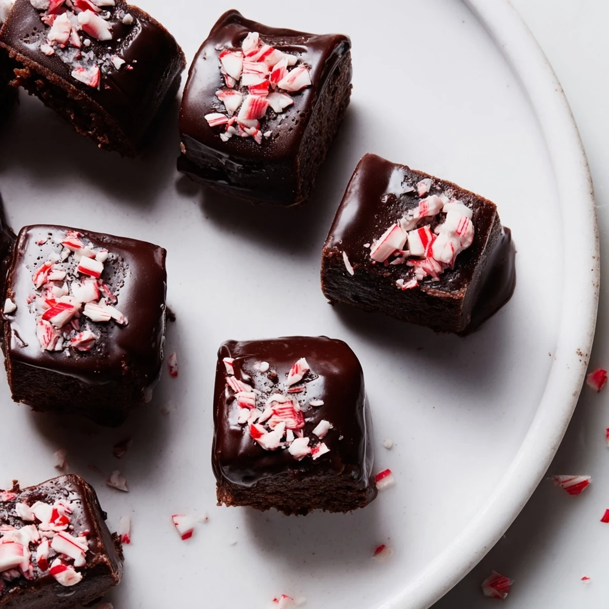 Peppermint Mocha Brownie Bites