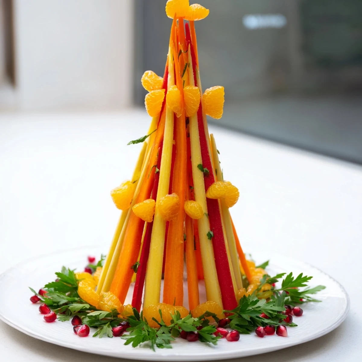 Imagine a festive Bonfire Warmth Centerpiece appetizer, perfect for parties, with pomegranate sparkle.