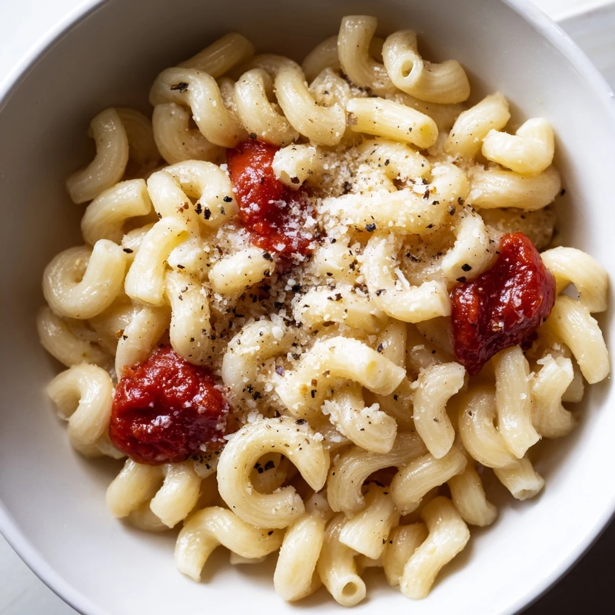 Quick and simple Italian-American Microwave Bowl Pasta, perfectly cooked and delicious.