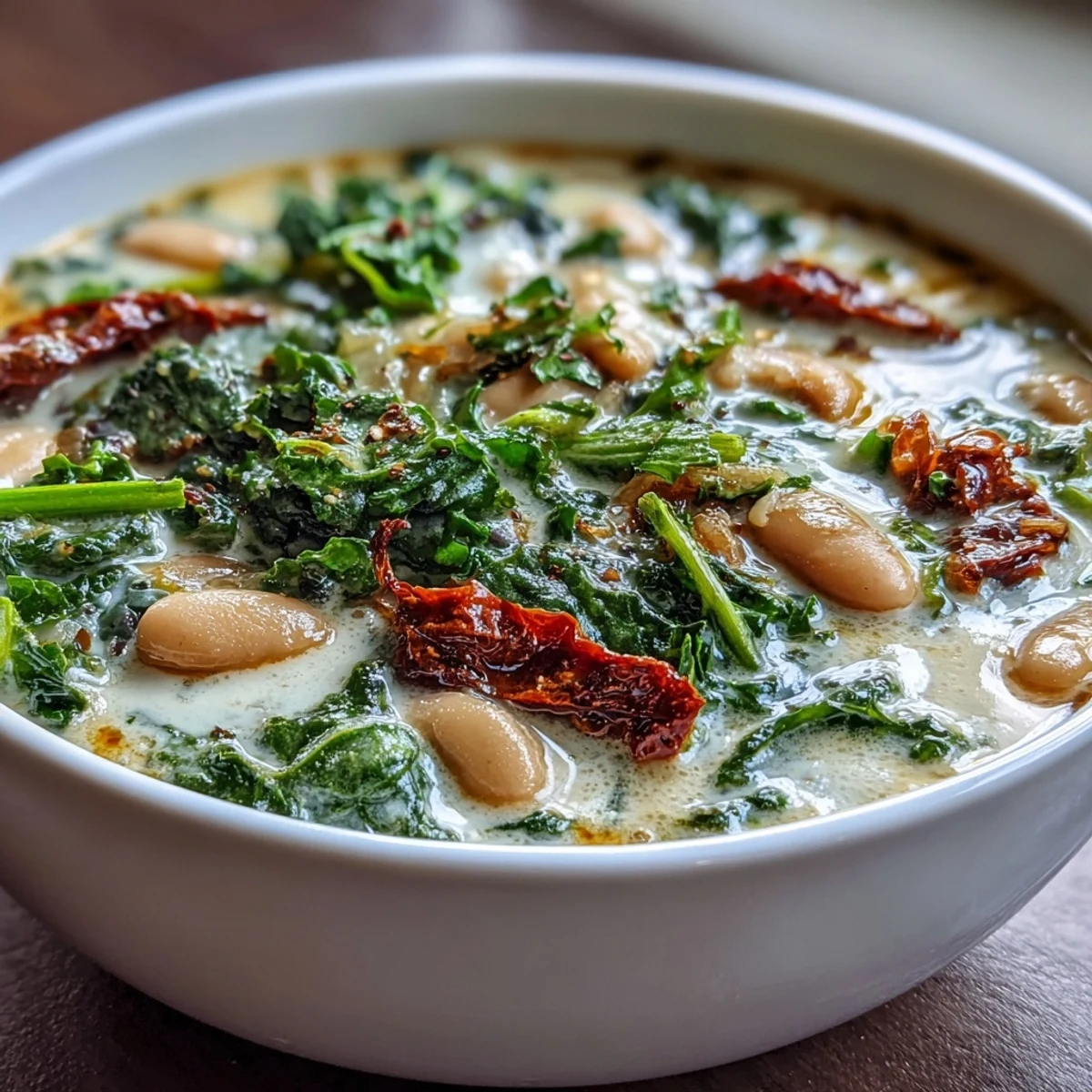 Creamy Tuscan White Bean Soup