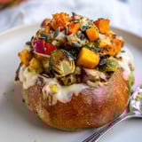 Thanksgiving Veggie Stuffed Dip Bowls