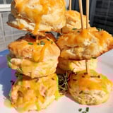 Savory-sweet biscuit skewers, infused with cream soda, perfect for Southern gatherings.