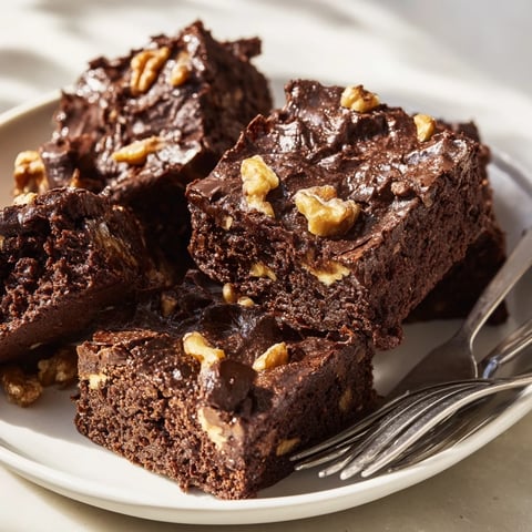 Rich, fudgy Zero-Waste Brownies featuring nut-milk pulp for delightful chocolate indulgence.  