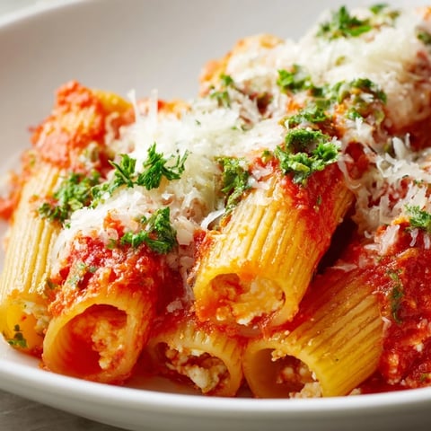 Golden, bubbly Honeycomb Pasta Bake, a comforting vegetarian Italian-American meal ready to serve.