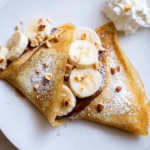 Golden, crispy Banana Nutella Wrap with layers of sweet banana and melted Nutella inside a tortilla.