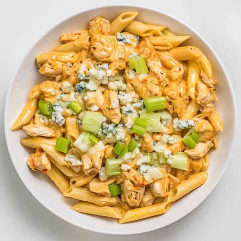 Buffalo Chicken Pasta Skillet