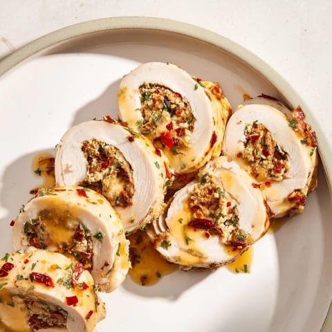 Chicken with sun-dried stuffing