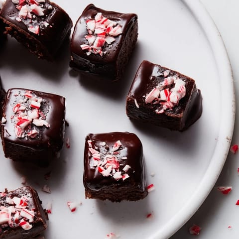 Peppermint Mocha Brownie Bites