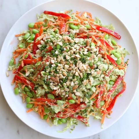 Crunchy Cabbage Edamame Salad
