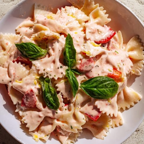 Strawberry Sour Cream Pasta