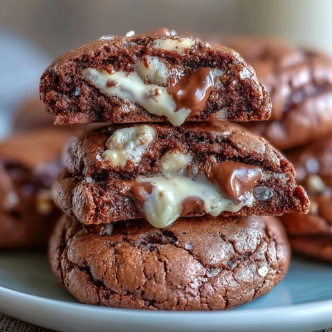 Golden-brown Hojicha Brownie Cookies with cracked tops and melty white chocolate chunks rest on a cooling rack.
