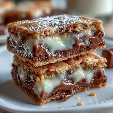 Creamy, indulgent cookie bars featuring clotted cream and white chocolate, offering a luxurious twist on classic blondies.