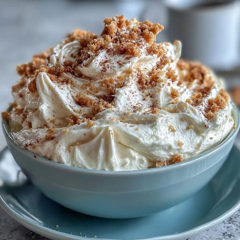 Viral 3-ingredient cheesecake dip served with crunchy graham crackers, a quick and easy dessert.