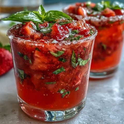 Strawberry Basil Mocktail