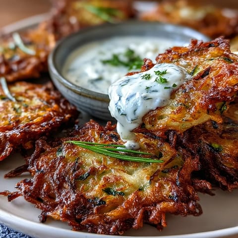 Zucchini Fritters with Feta