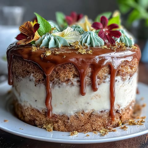 Earth-toned Taurus cake featuring swirls of creamy floral frosting, perfectly moist.