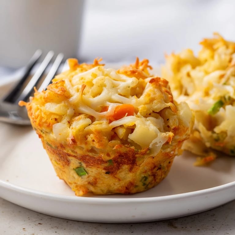 Golden Japanese Curry Cheesy Muffins, freshly baked with a gooey cheese center and spices.