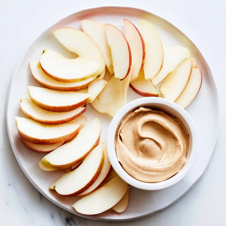 Enjoy sweet apple slices with irresistible peanut butter dip, a perfect gluten-free treat.