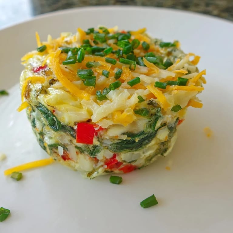 Freshly baked Mini Crustless Quiches, ready to eat, with a sprinkle of herbs on top.