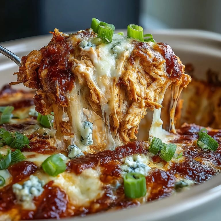 Cheesy Crock Pot Buffalo Chicken Dip made with shredded chicken, perfect for game day parties and gatherings.