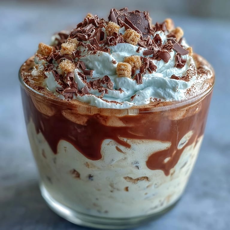 Rich coffeehouse-inspired Vanilla Bean Frappuccino Tiramisu Cups topped with cocoa powder and chocolate shavings for a gourmet dessert.  