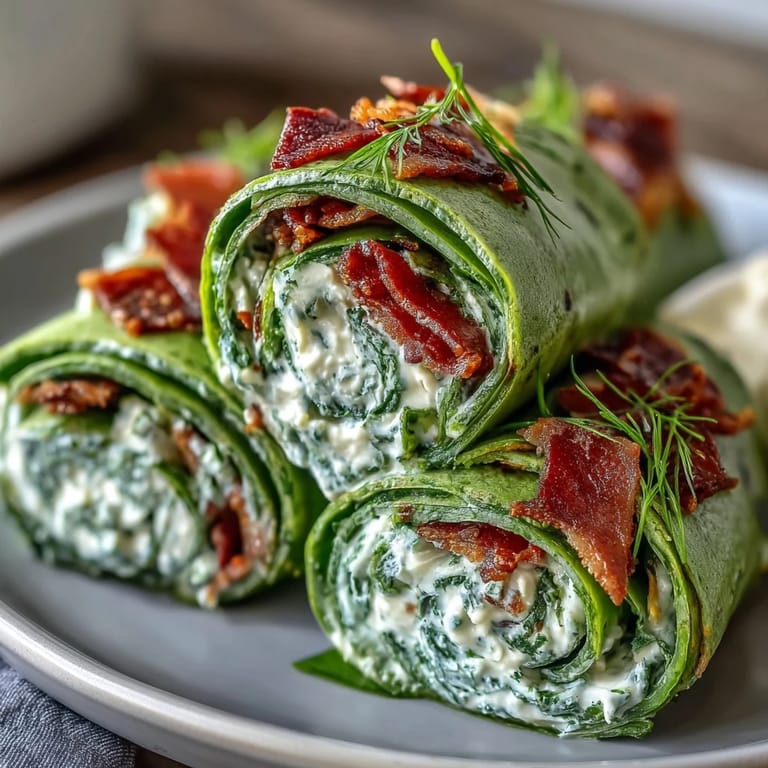 Delicious green spinach pinwheels packed with herb cream cheese and fresh veggies, offering a vibrant and tasty bite every time.