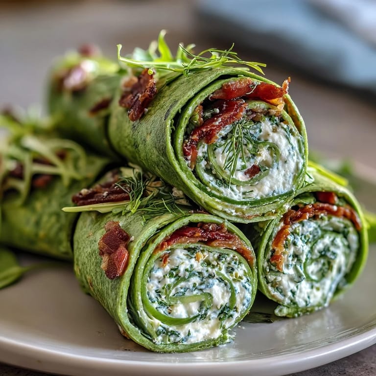 Fresh spinach tortilla rolls filled with creamy herb cheese, crunchy carrots, and bell peppers—ideal for easy appetizers or lunchbox treats.