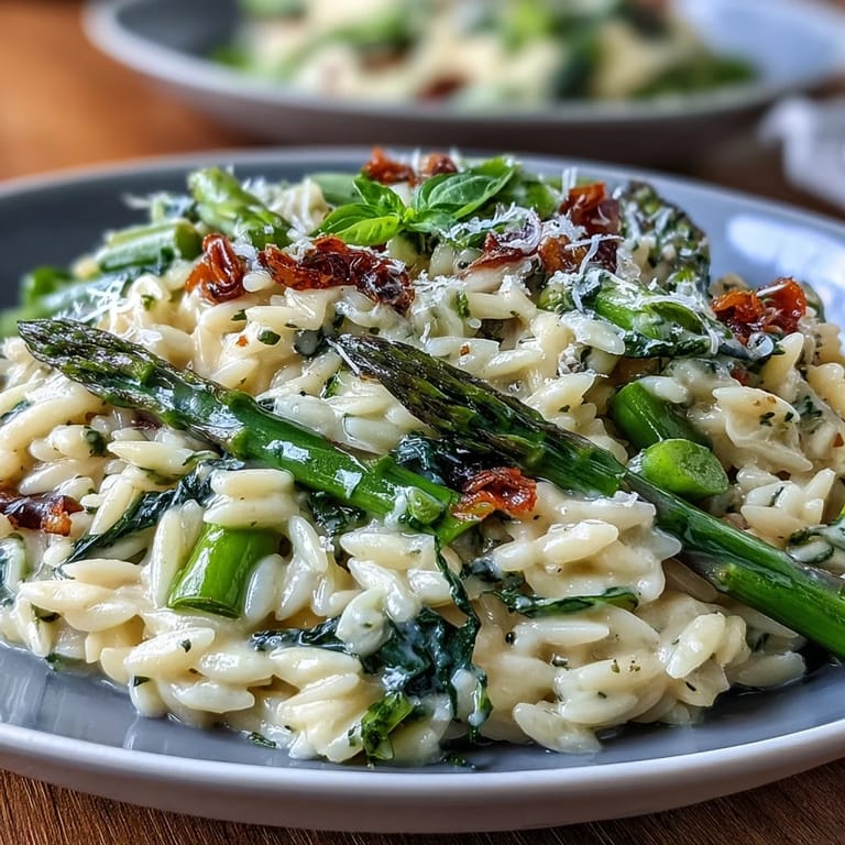 Enjoy this easy Spring Orzo Primavera, a light parmesan pasta perfect for any meal.