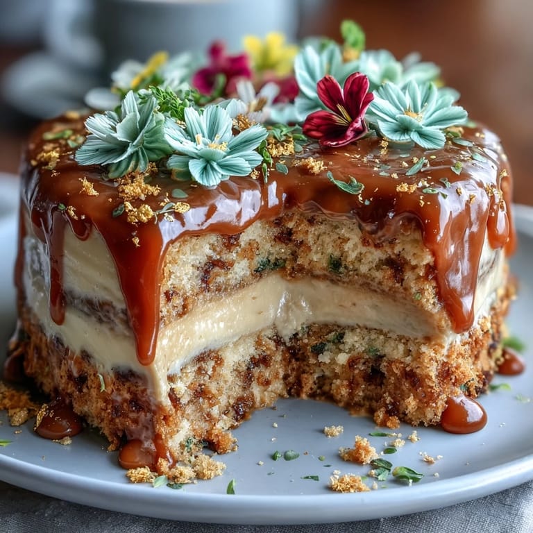Decadent Taurus cake, adorned with petals, boasting delicious butterscotch and floral notes.