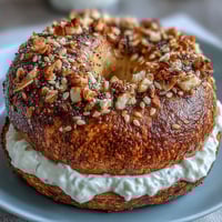 Soft, chewy high-protein bagels served with a creamy Greek yogurt everything dip.  